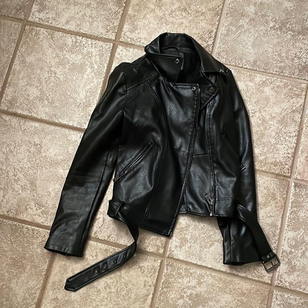 Faux leather jacket